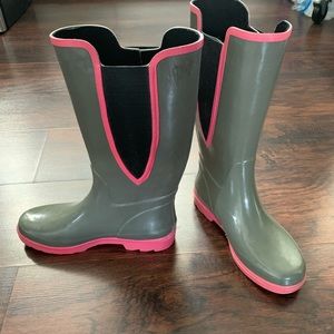 Pink Rain boots